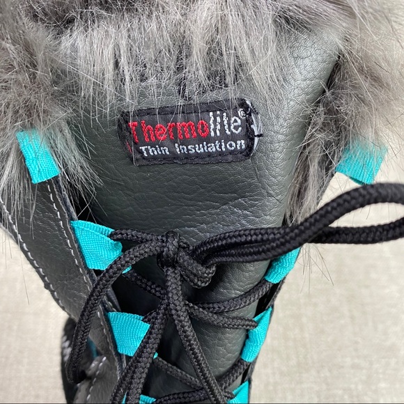 Western Chief Teal Speed Lace-Up Knit Boot - Picture 9 of 12